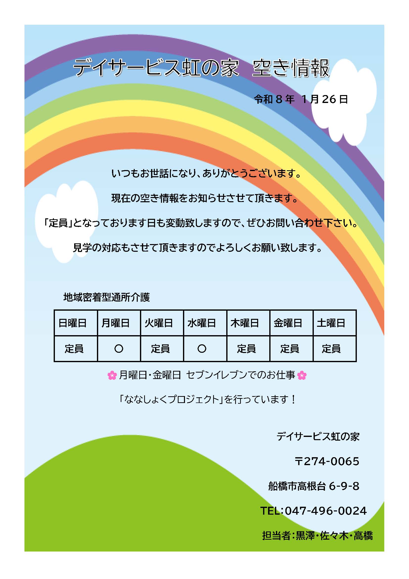 �����̎{�݋󂫏��