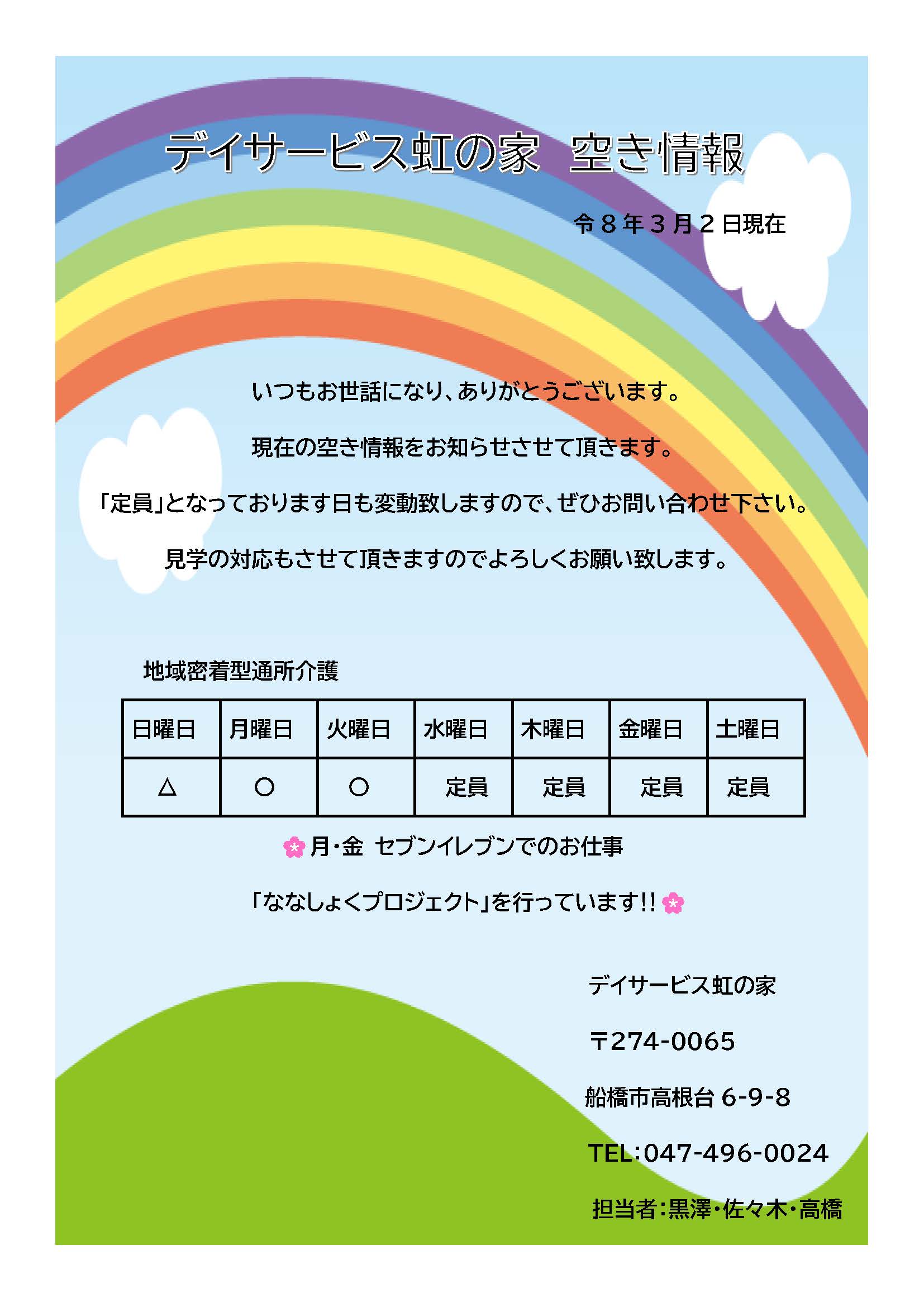 �����̎{�݋󂫏��